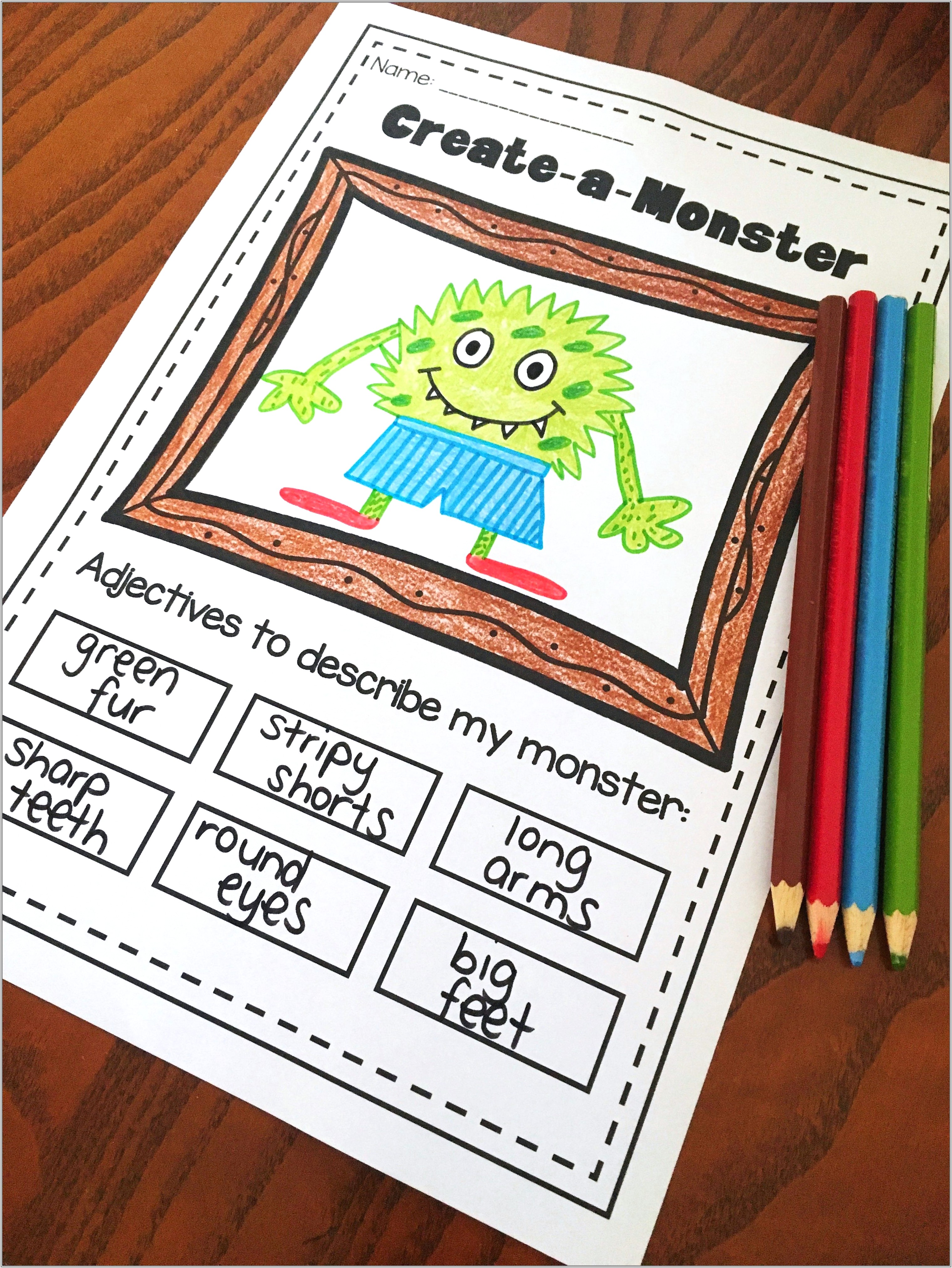 Grade 3 Adjectives Worksheet