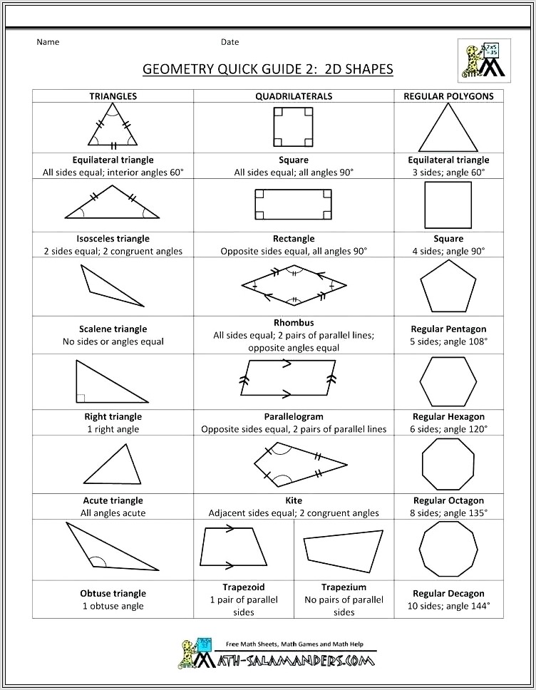 Grade 3 Angles Worksheet