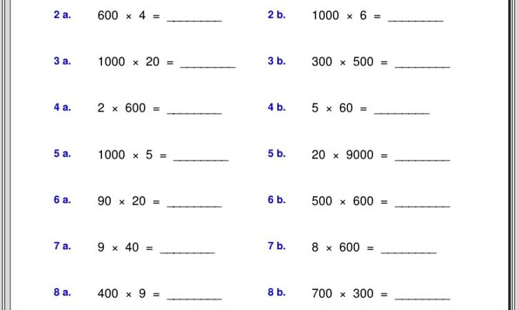 Grade 4 Decimals Worksheet