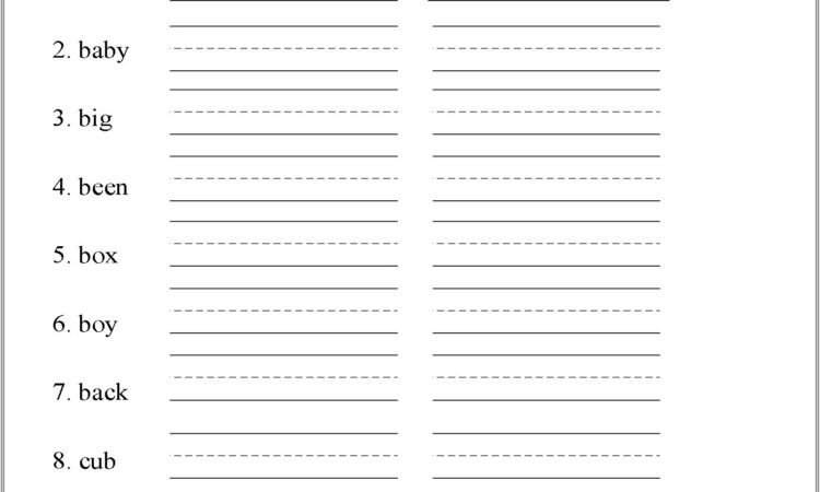 Grade 4 Spelling Worksheets