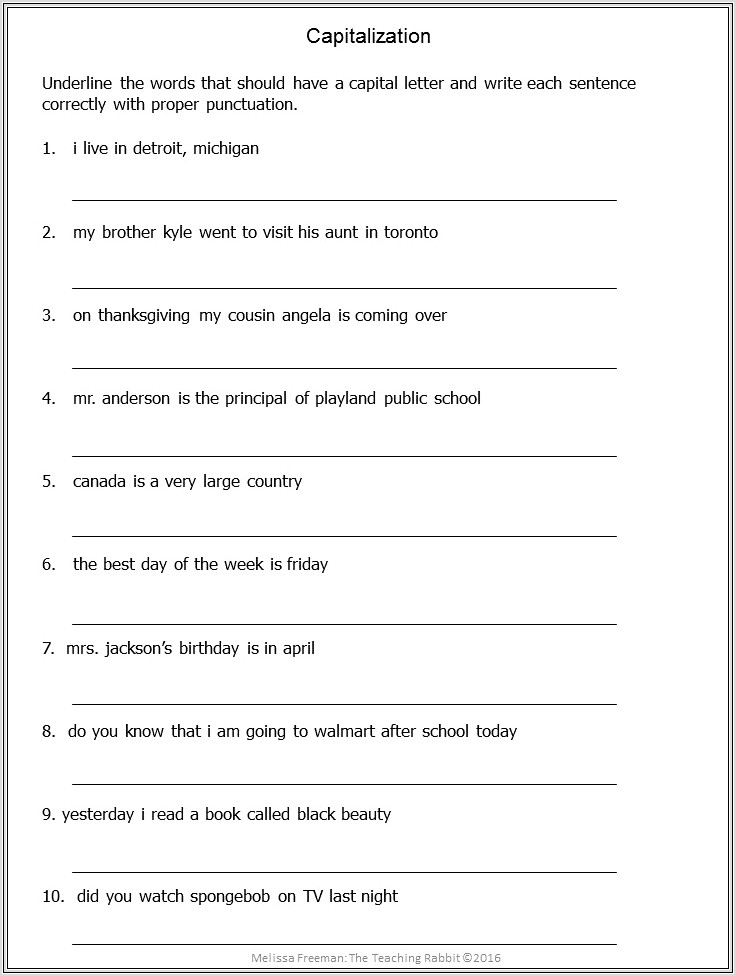 Grade 6 English Worksheets Canada