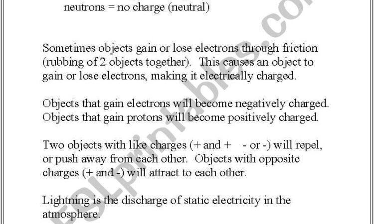 Grade 8 Science Worksheets