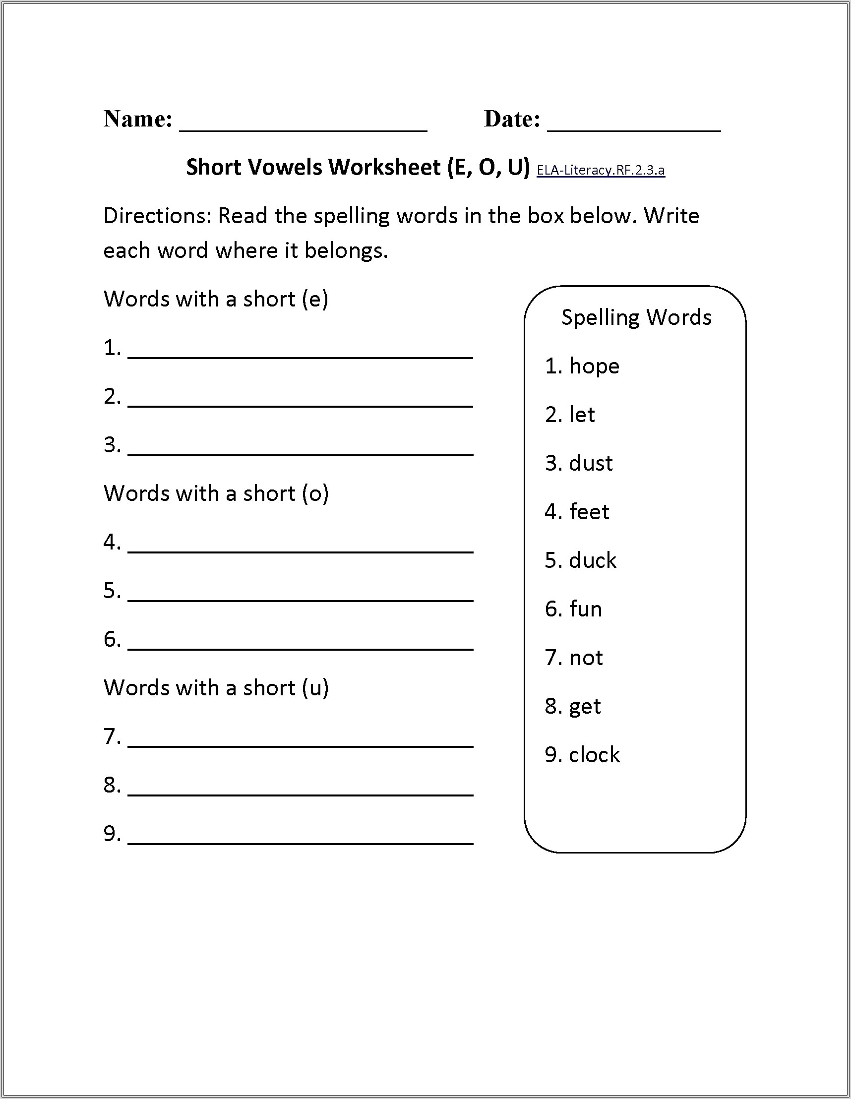 Grammar Worksheets Second Grade Pdf