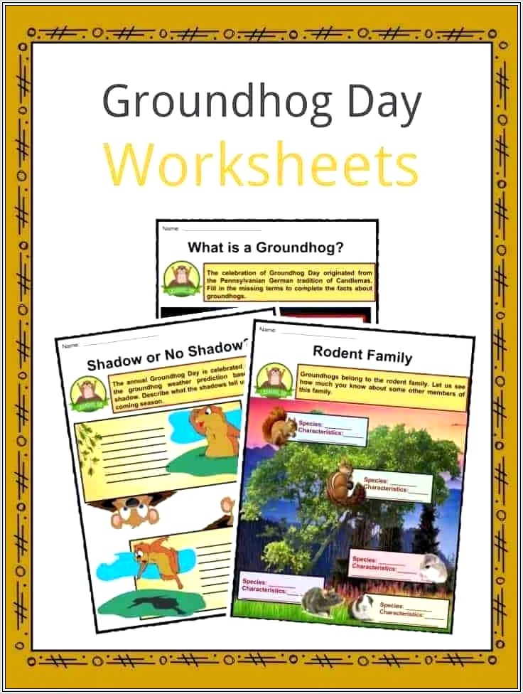 Groundhog Day History Worksheet