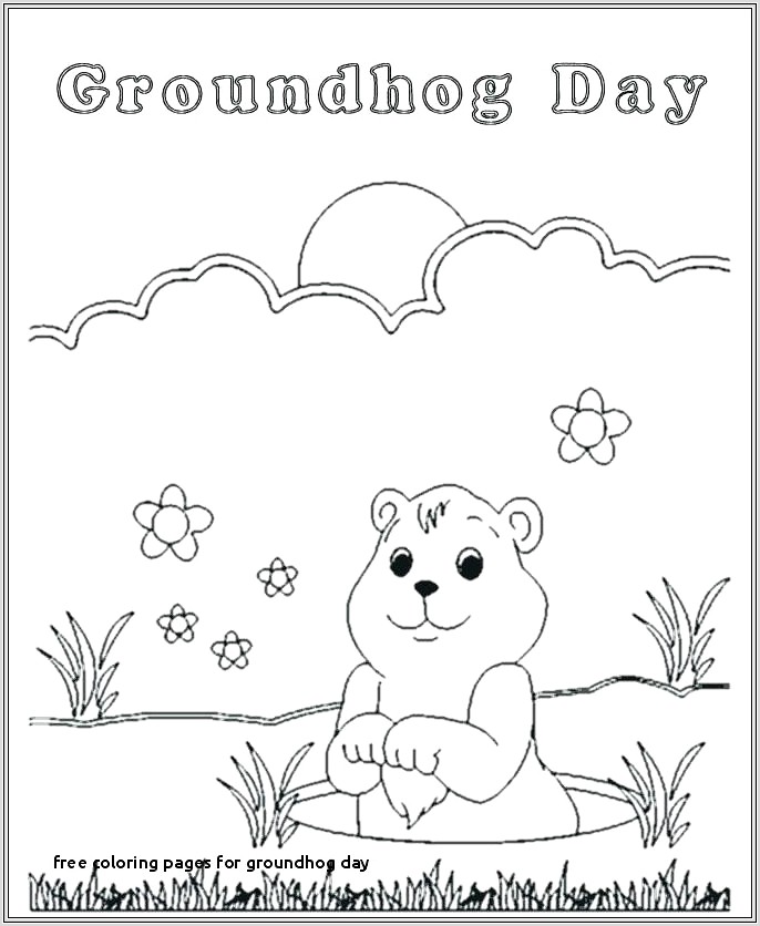 Groundhog Day Printable Puppet