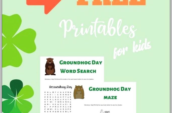 Groundhog Day Printable Worksheets