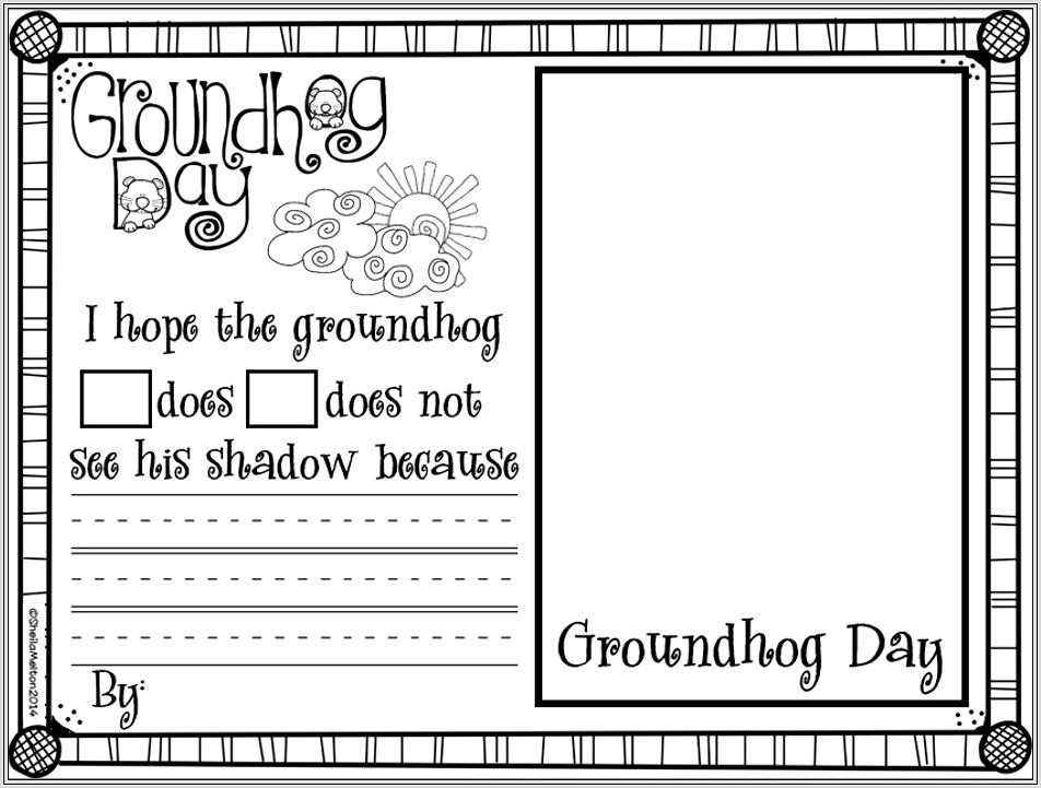 Groundhog Day Printables For Kindergarten