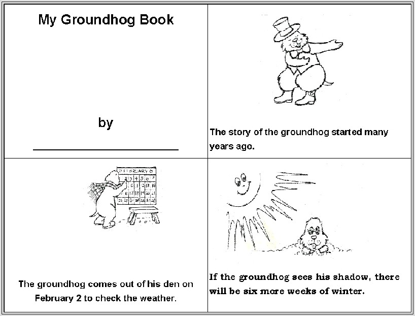 Groundhog Day Printables For Preschool