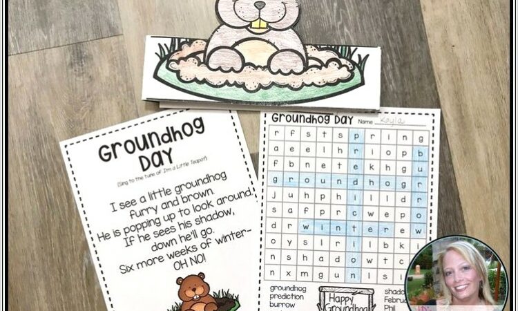 Groundhog Day Printables Kindergarten