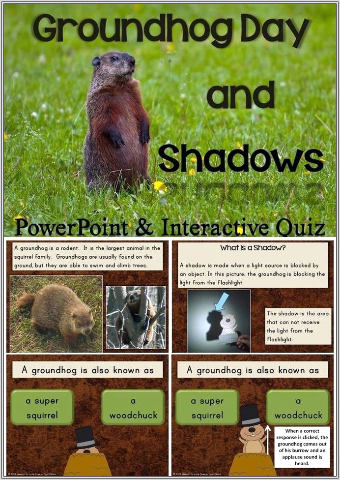Groundhog Day Quiz Printable