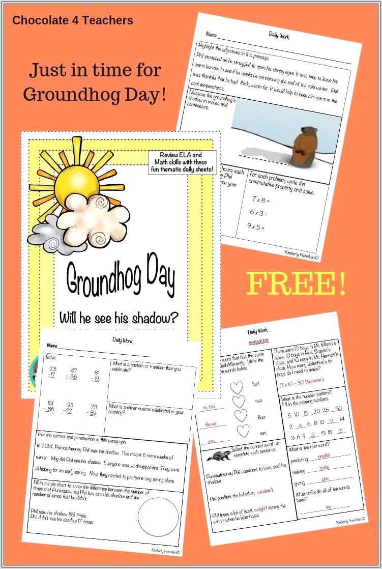 Groundhog Day Teaching Resources