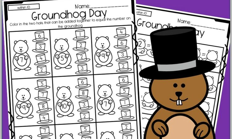 Groundhog Day Worksheets First Grade