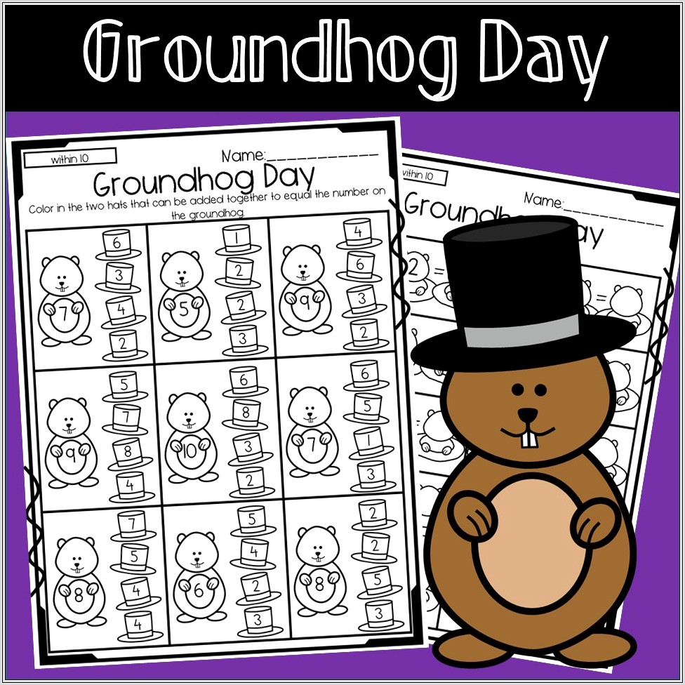 Groundhog Day Worksheets First Grade