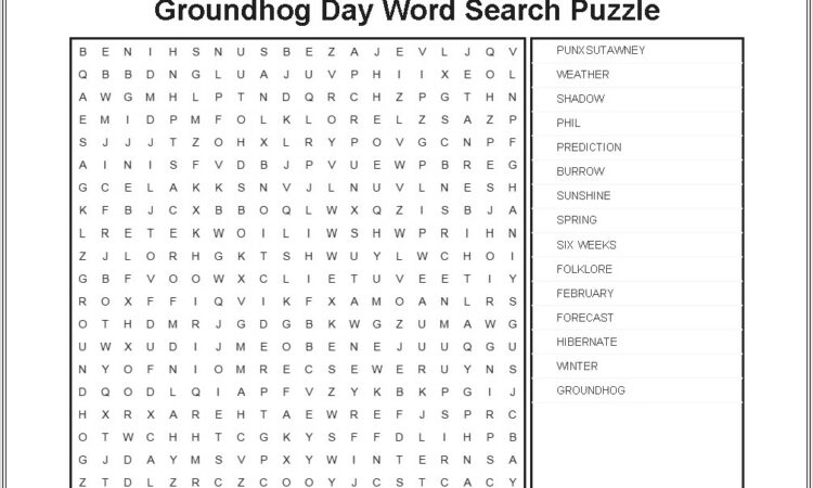 Groundhogs Day Worksheets For 4th Grade