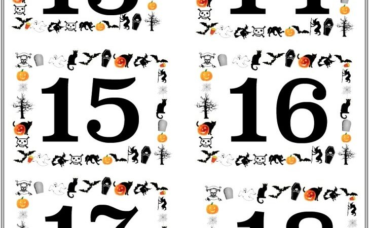 Halloween Ordinal Numbers Worksheet