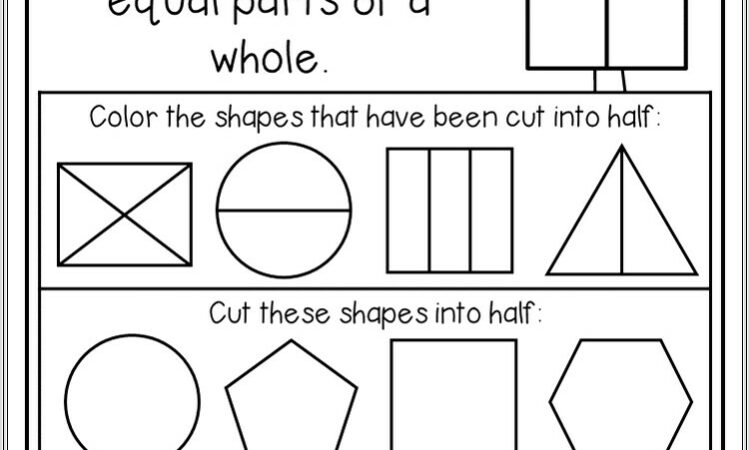 Halving Whole Numbers Worksheet