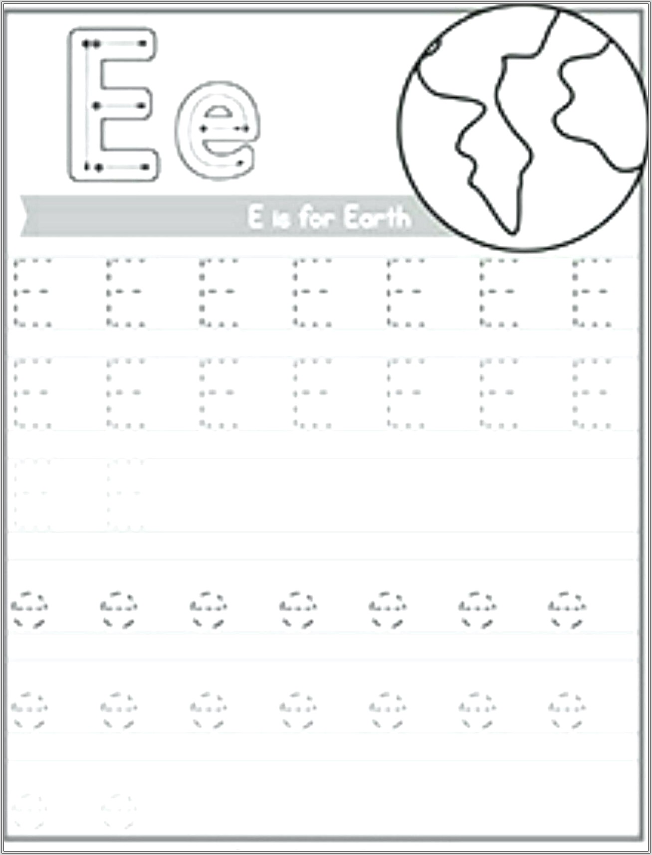 Handwriting Worksheet Generator Preschool