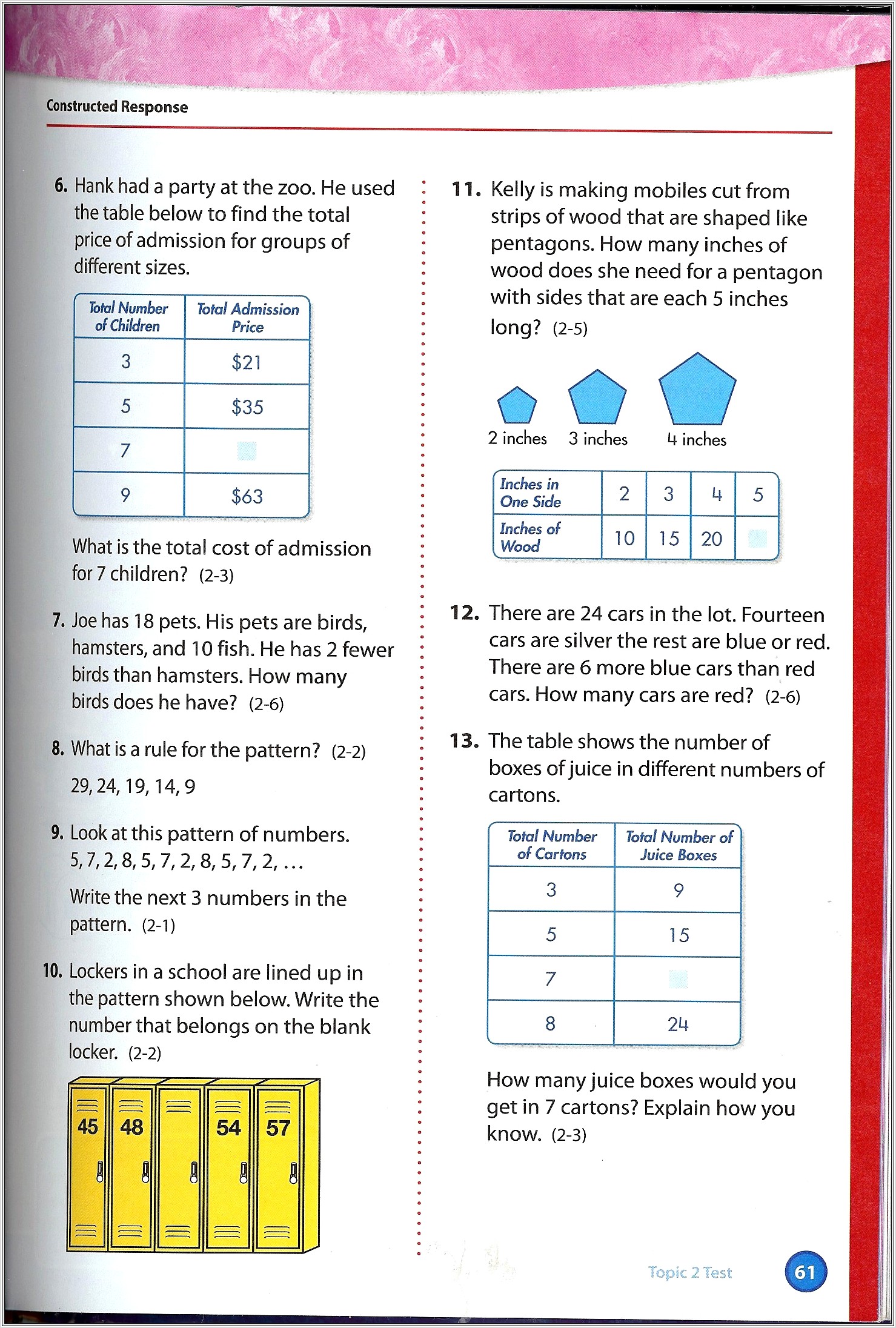 Harcourt Math Worksheet Grade 5