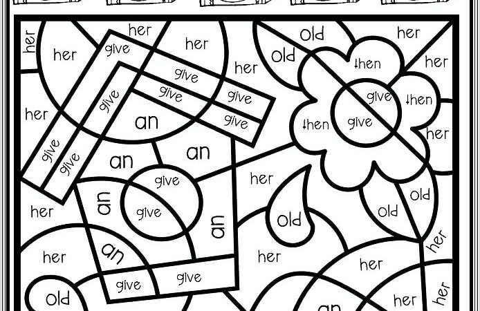 Hidden Sight Words Worksheet