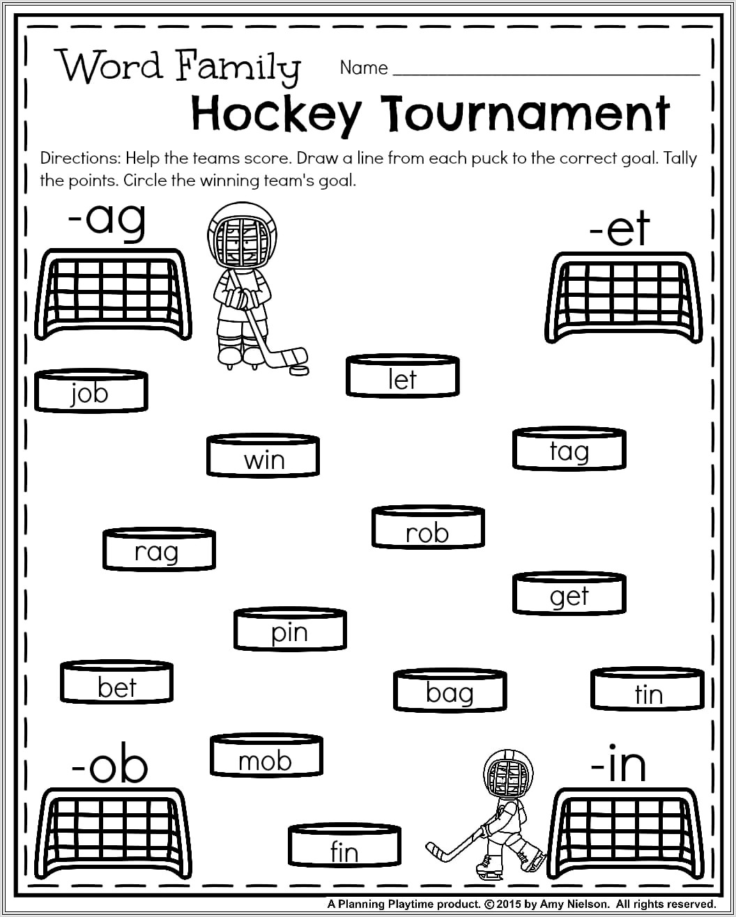 Hockey Goal Setting Worksheet