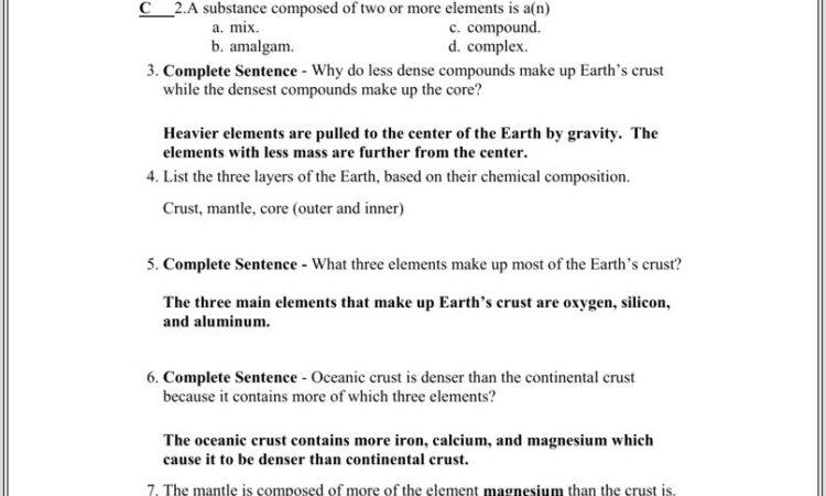 Holt Earth Science Plate Tectonics Worksheet