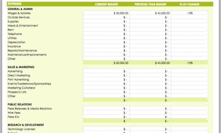 Home Building Budget Worksheet