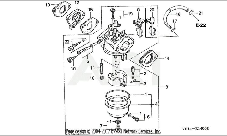 Honda Lawn Mower Carburetor Diagram