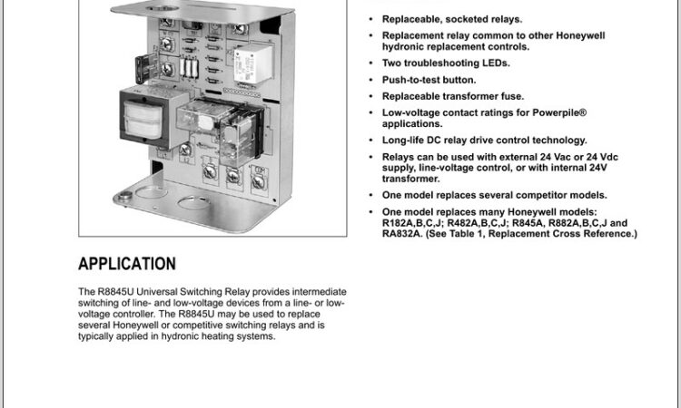 Honeywell R8845u Wiring Diagram