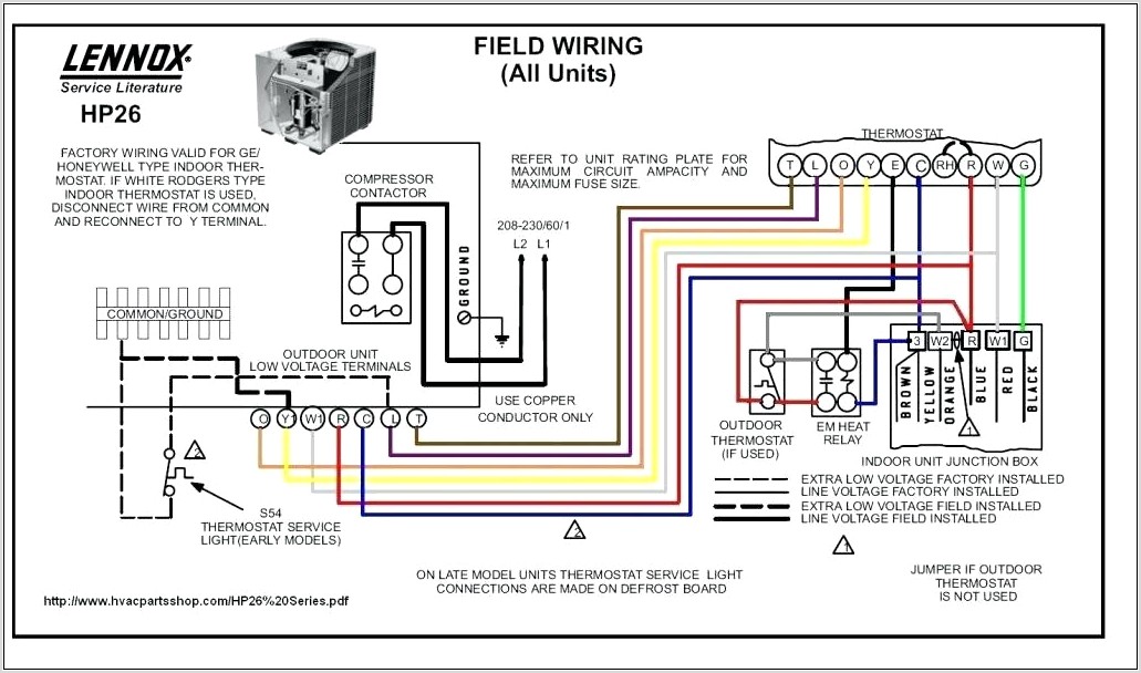 Honeywell Thermostat Wiring Diagram 4 Wire