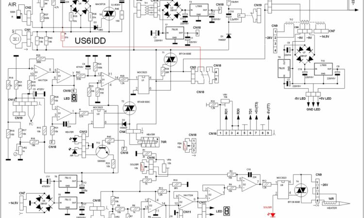 Hot Air Rework Station Circuit Diagram