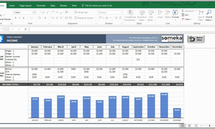 Household Budget Spreadsheet Download