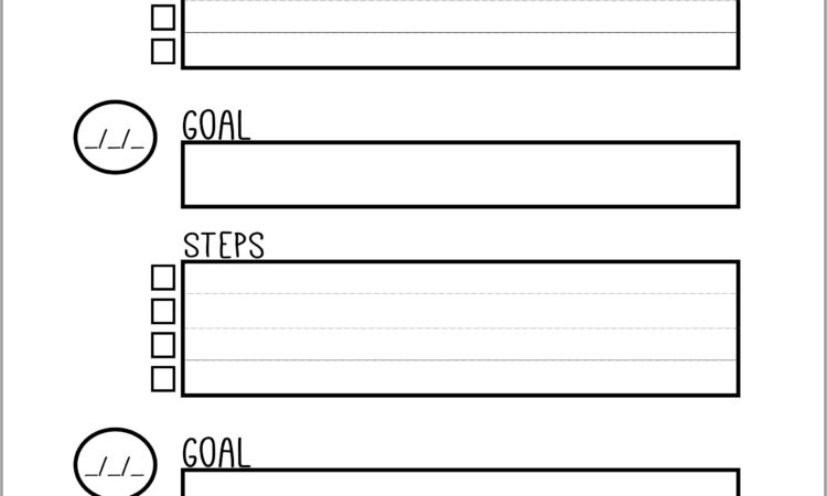 How To Fill Goal Setting Worksheets