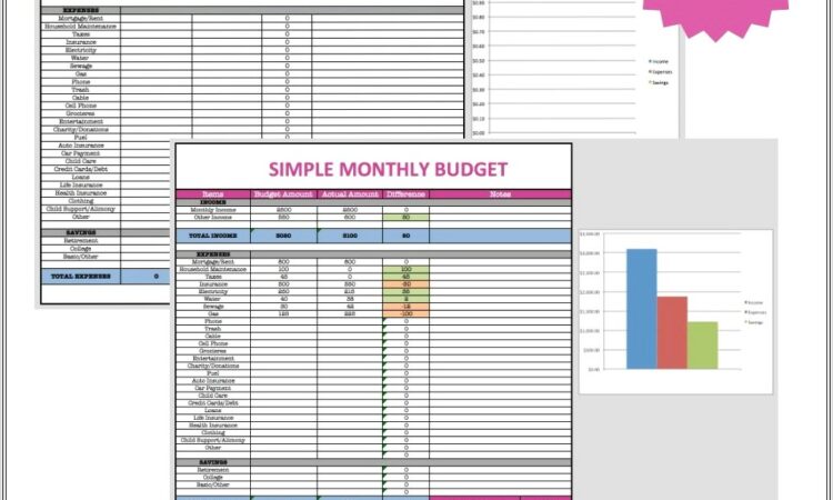 How To Household Budget Worksheet