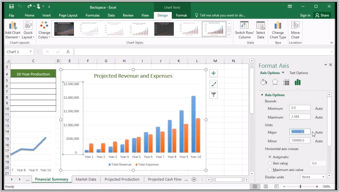 How To Resize An Excel Chart