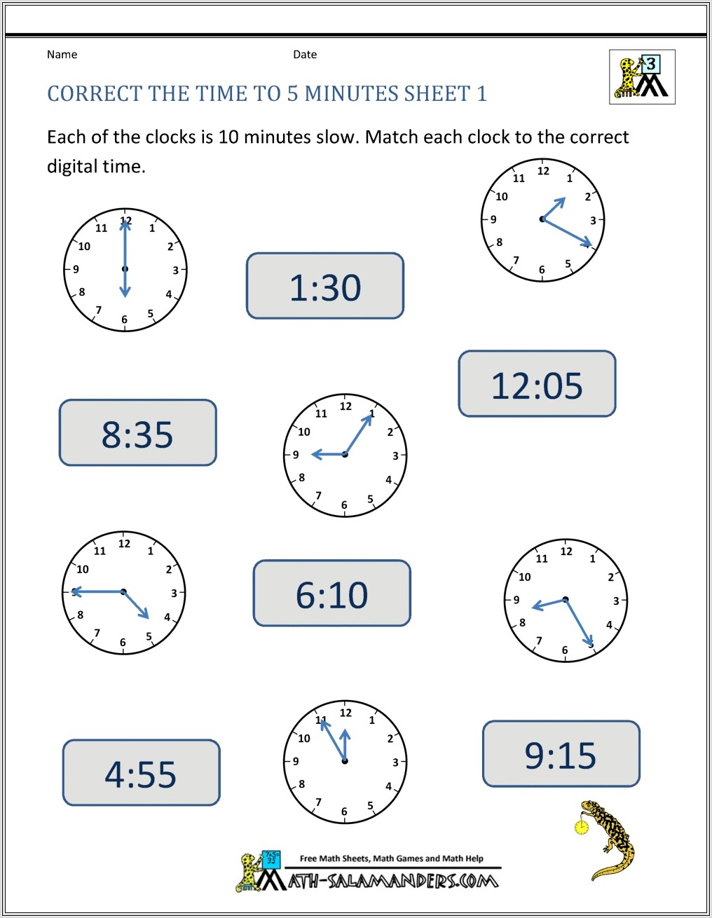How To Telling Time Worksheets 3rd Grade