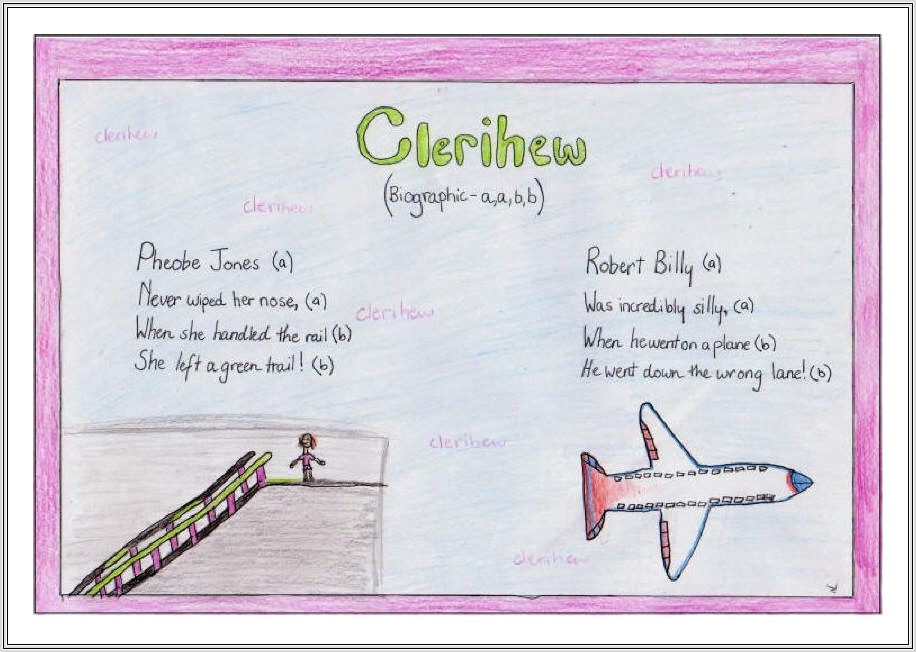 How To Write A Clerihew Poem Worksheet