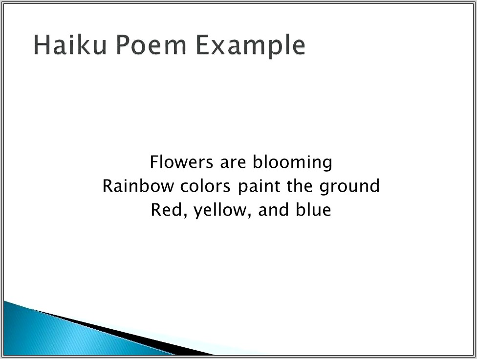 How To Write Haiku Worksheet