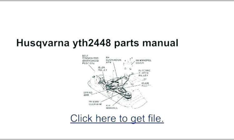 Husqvarna Yth2348 Mower Deck Belt Diagram