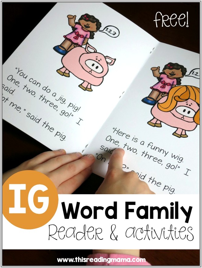Ig Word Family Printable Book