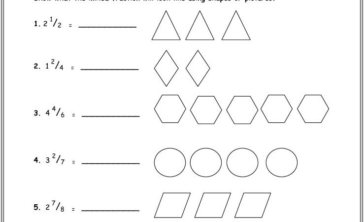 Improper Fractions Mixed Numbers Worksheets Ks2