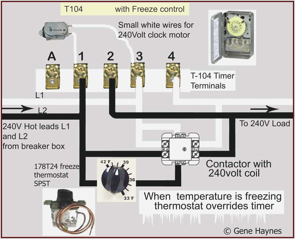 Intermatic Timer T104 Wiring Diagram