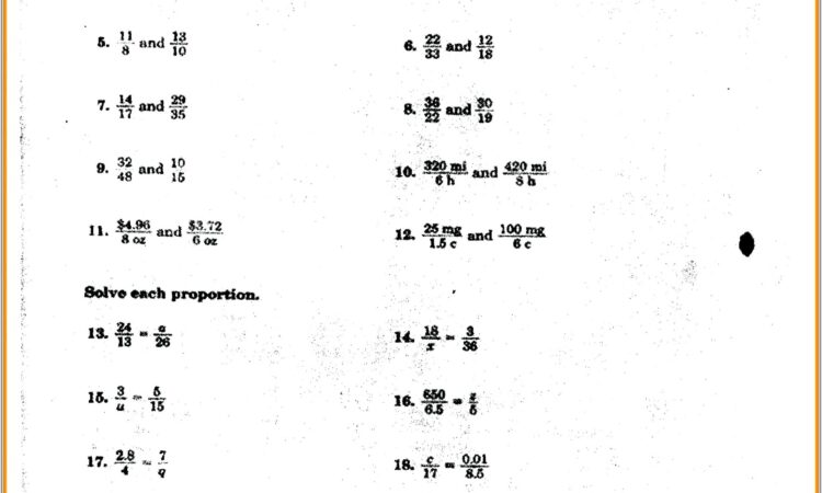 Inverse Proportion Word Problems Worksheet