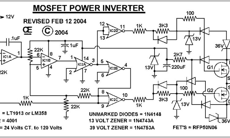 Inverter Circuit Diagram 1000w