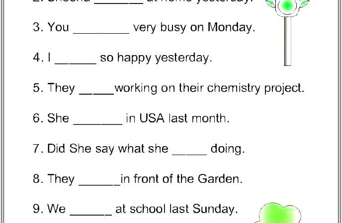 Irregular Past Tense Verbs Worksheet Grade 4