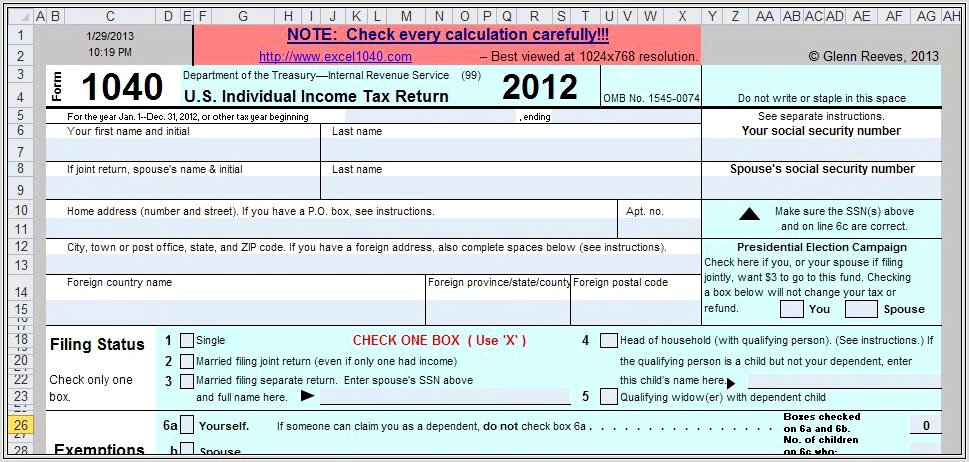 Irs Capital Gains Worksheet 2012