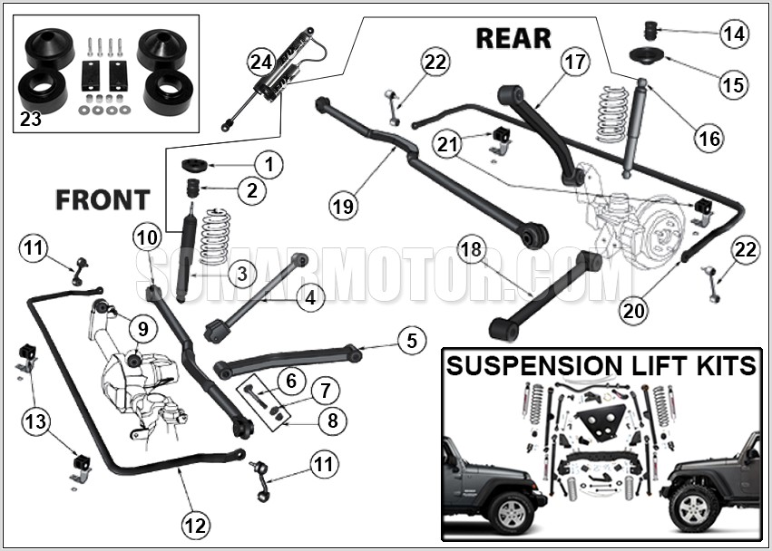 Jeep Commander Suspension Diagram