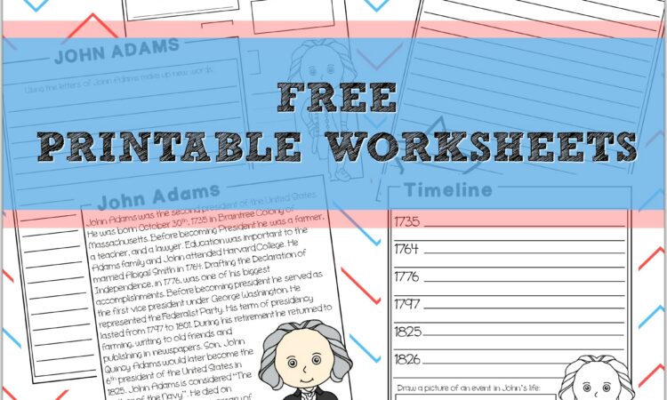 John Adams Timeline Worksheet