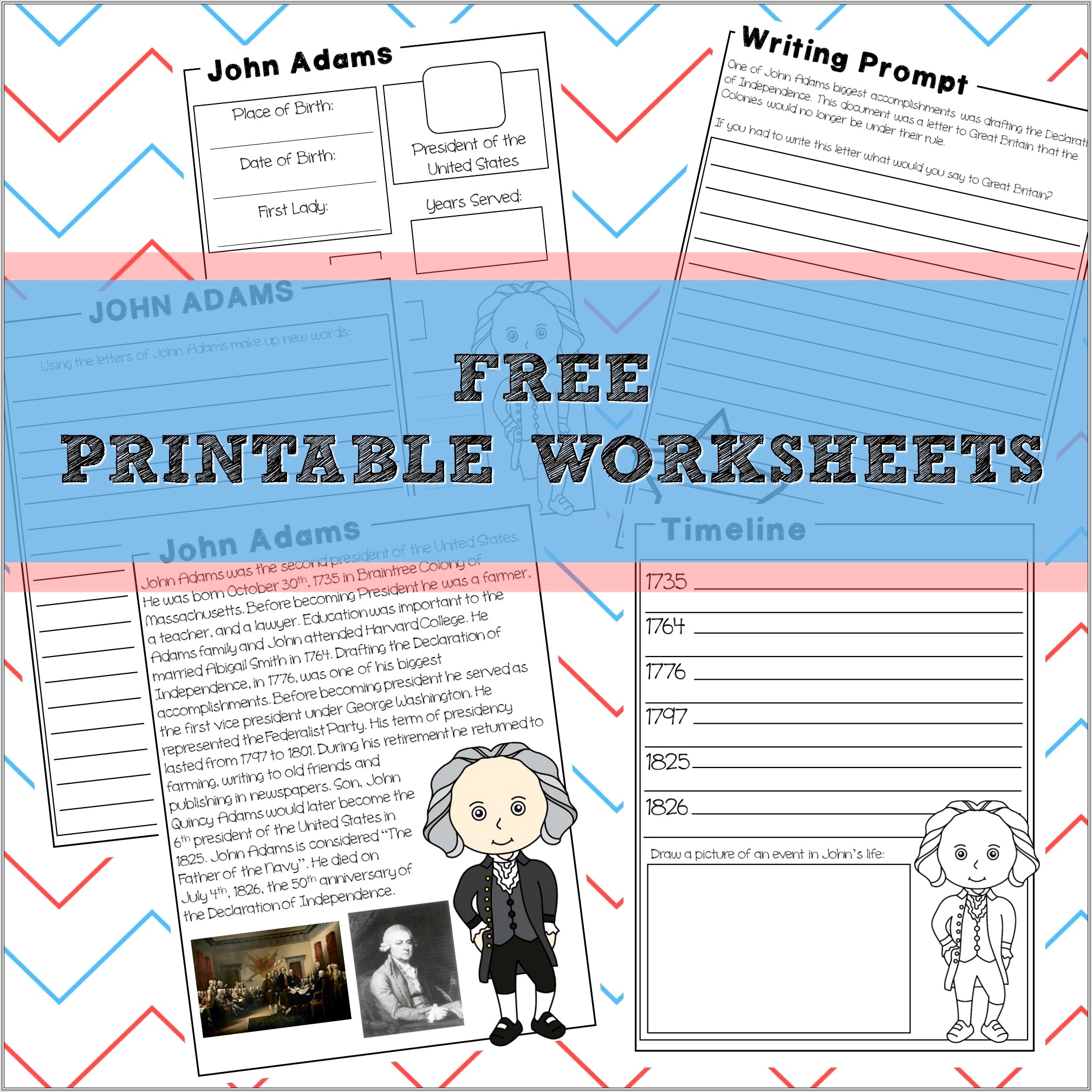 John Adams Timeline Worksheet