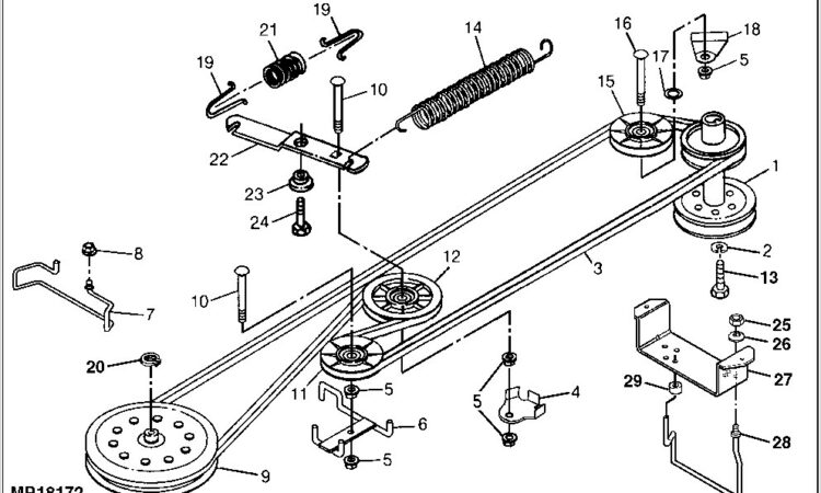 John Deere L110 Drive Belt Diagram