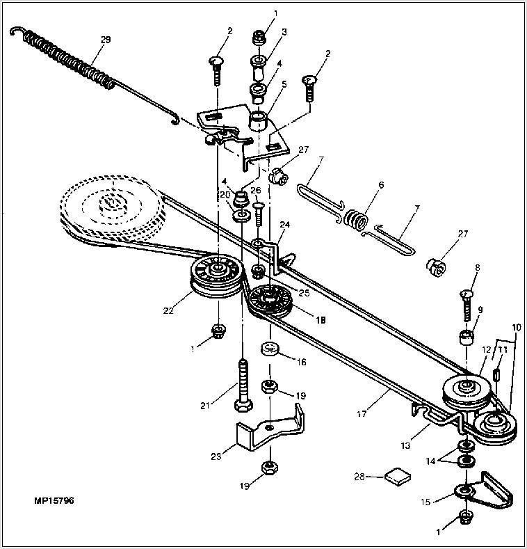 John Deere L120 Belt Diagram